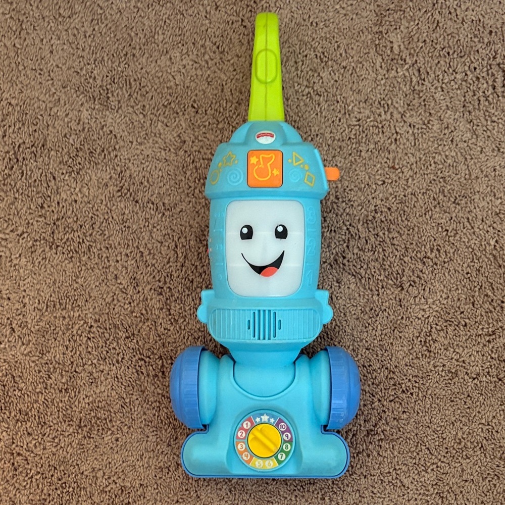 Fisher-Price Blue and Green Interactive Vacuum Toy